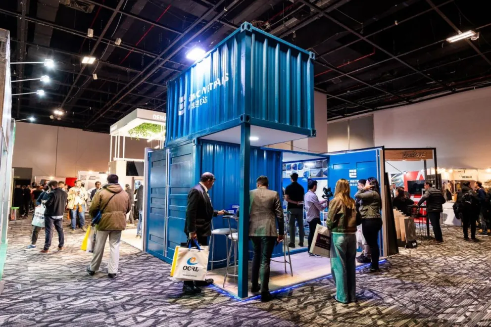 El stand de CIMC Wetrans Argentina en Expo Construir 2024 